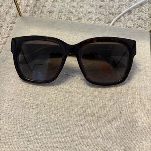Givenchy Oversized Square Tortoiseshell Sunglasses - Dark Lenses